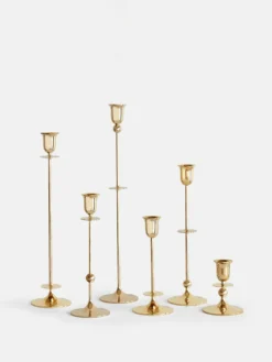 Totem Candle Holder - Brass