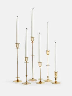 Totem Candle Holder - Brass