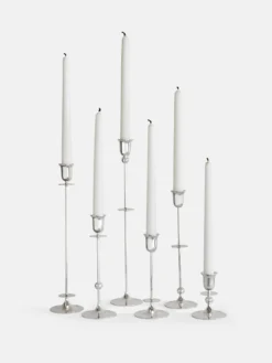Totem Candle Holder – Silver