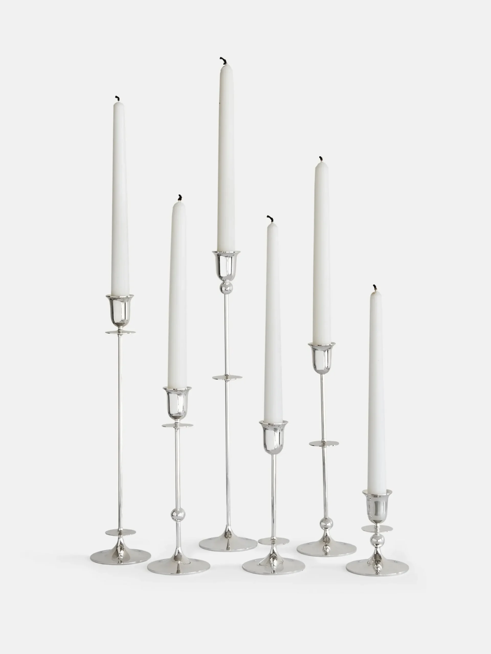 Totem Candle Holder – Silver