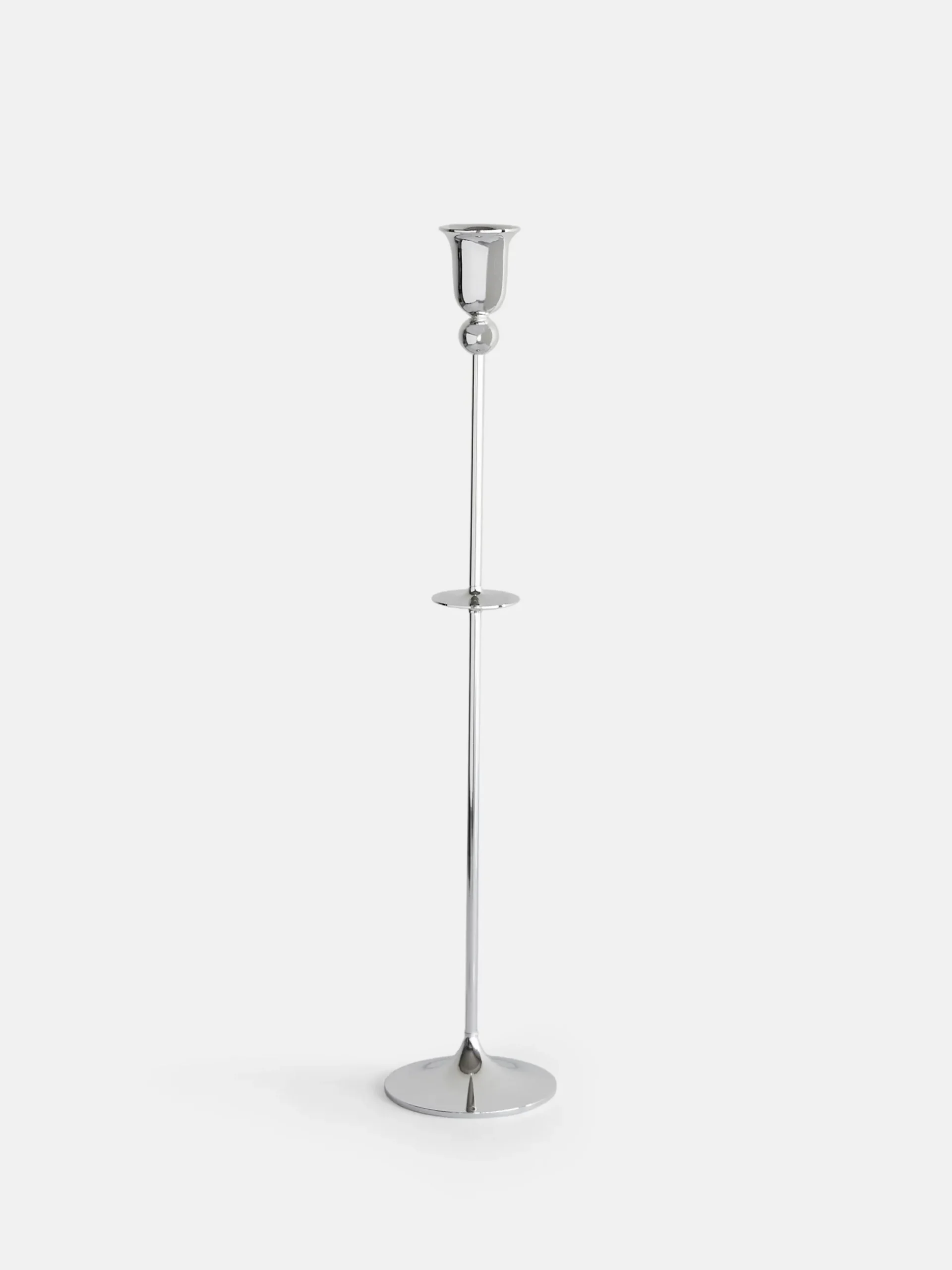 Totem Candle Holder – Silver