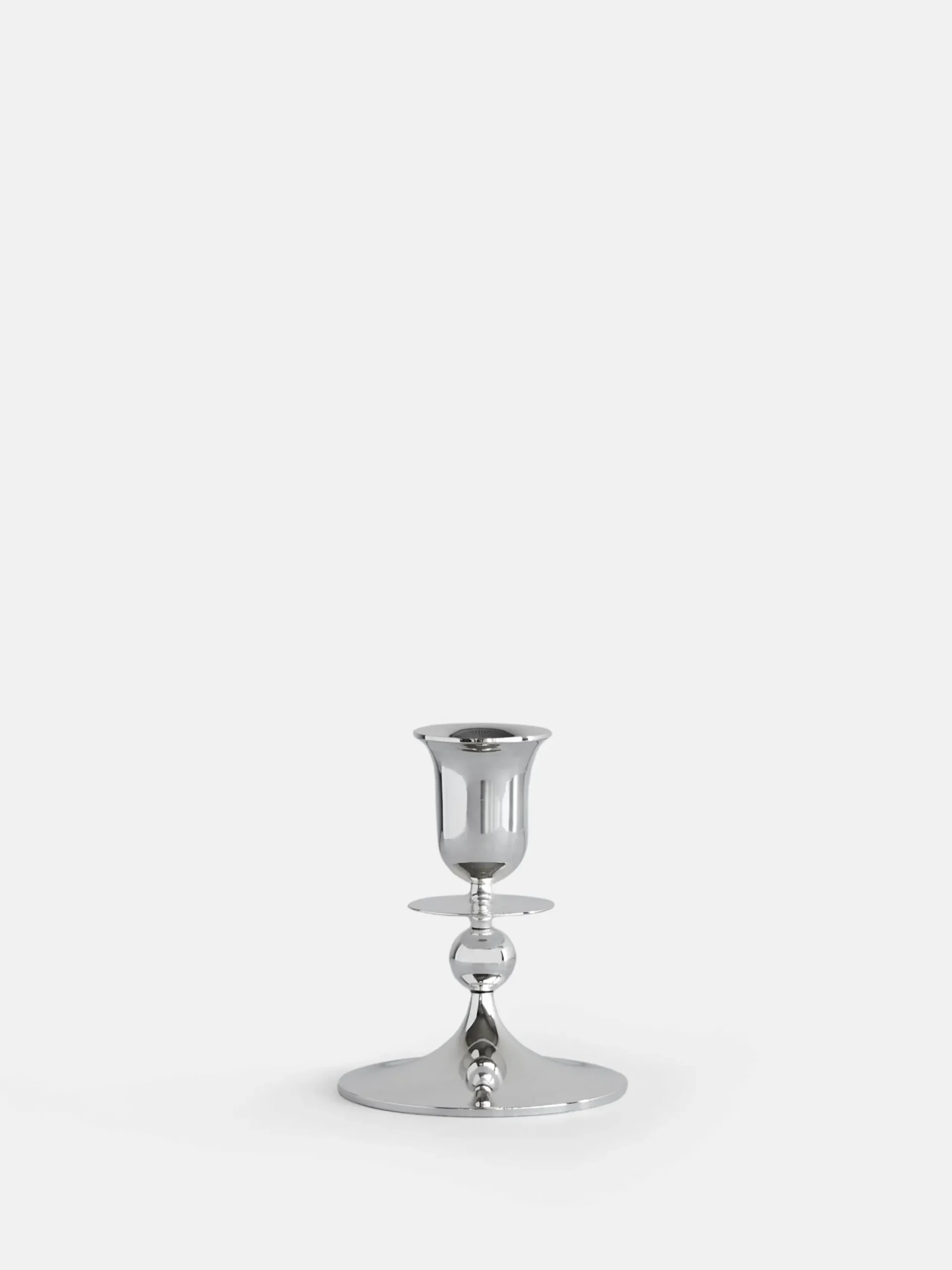Totem Candle Holder – Silver