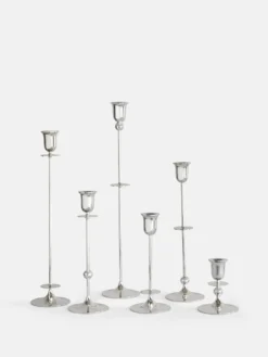 Totem Candle Holder – Silver