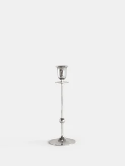 Totem Candle Holder – Silver