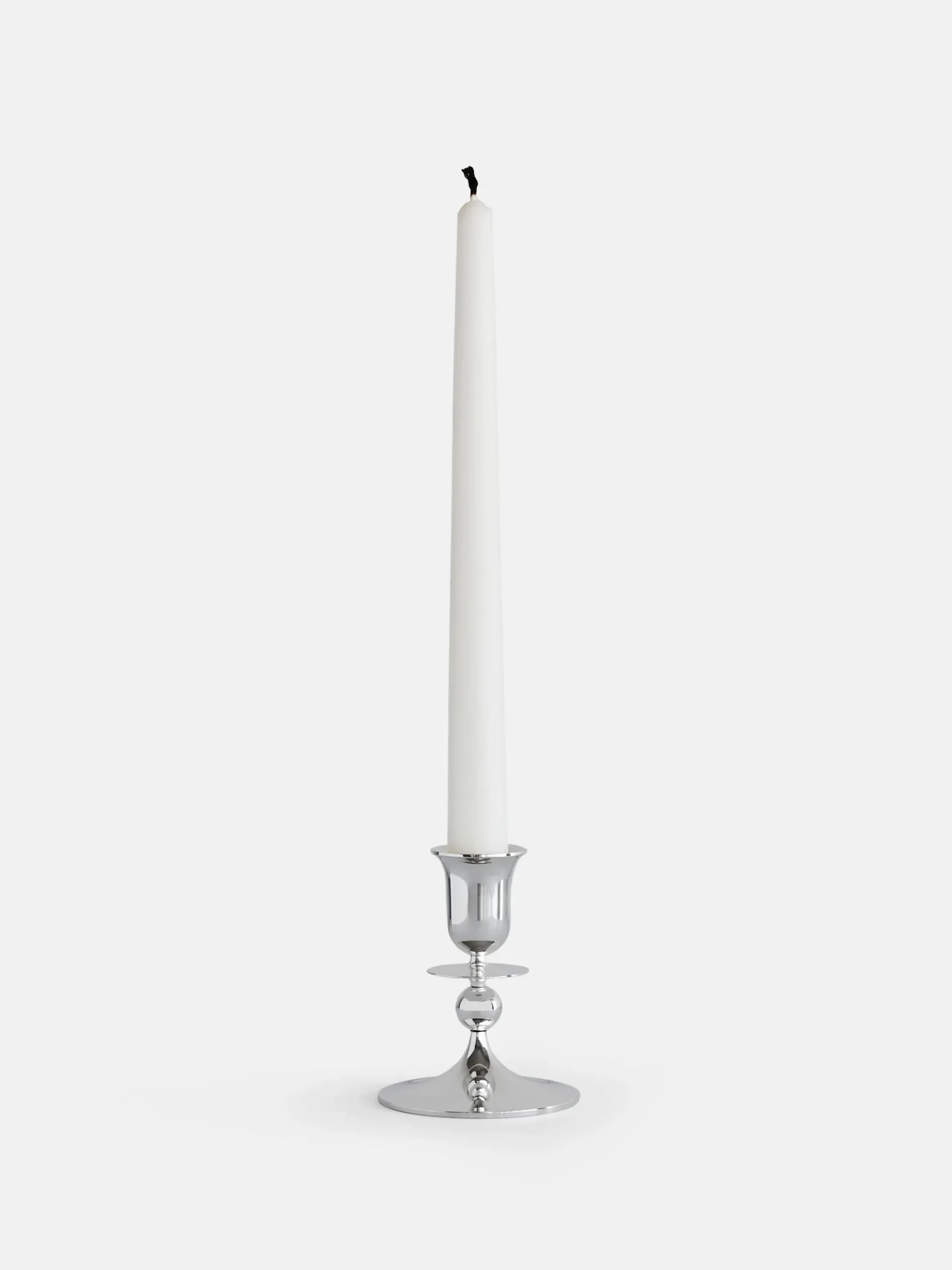 Totem Candle Holder - Silver- Petite