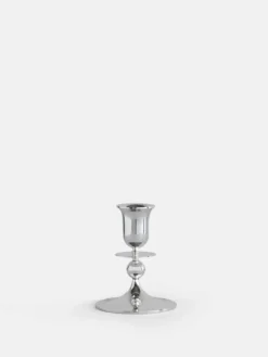 Totem Candle Holder - Silver- Petite
