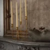 Totem Crown Candle Holder – Brass