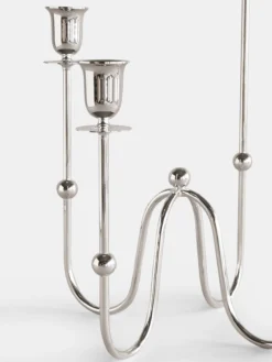 Totem Crown Candle Holder – Silver