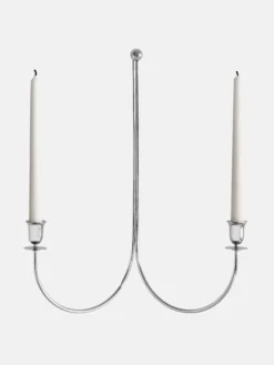 Totem Twin Sconce - Silver