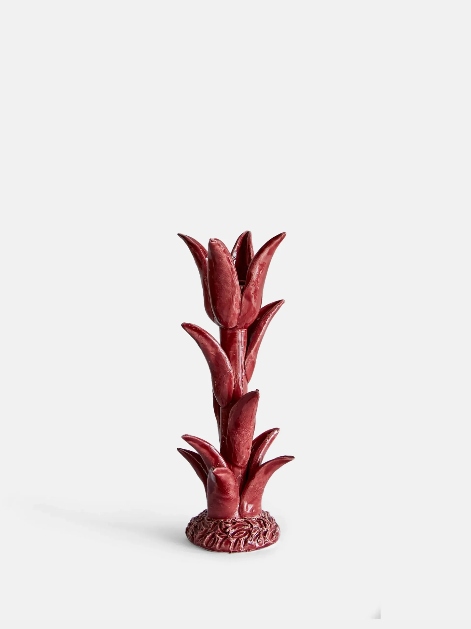 Tulipe Candle Holder - Cherry Red