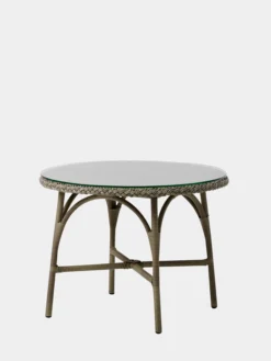 Victoria Exterior Café Table Round - Antique Grey