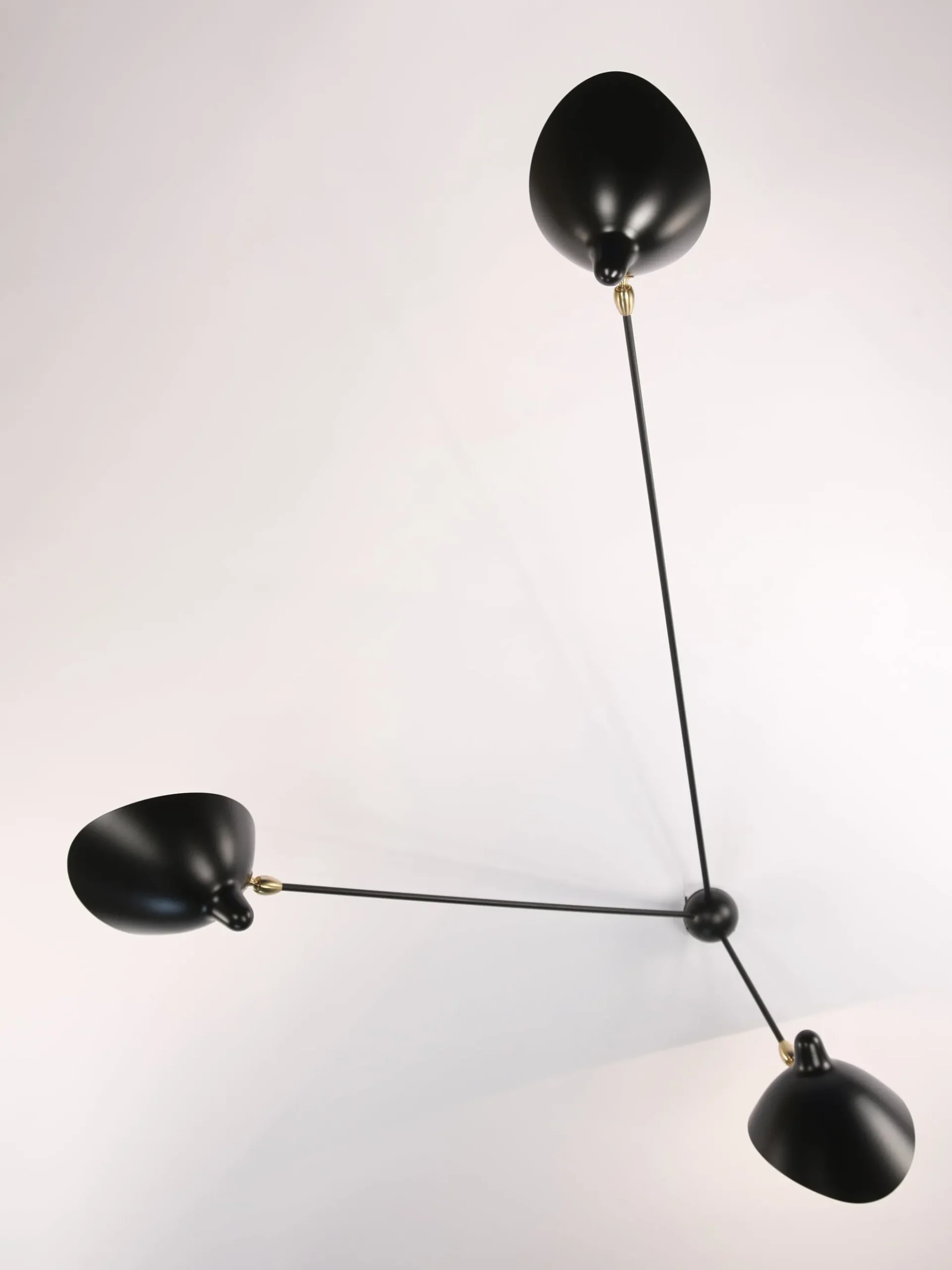 Wall Lamp Three Rotating Straight Arms
