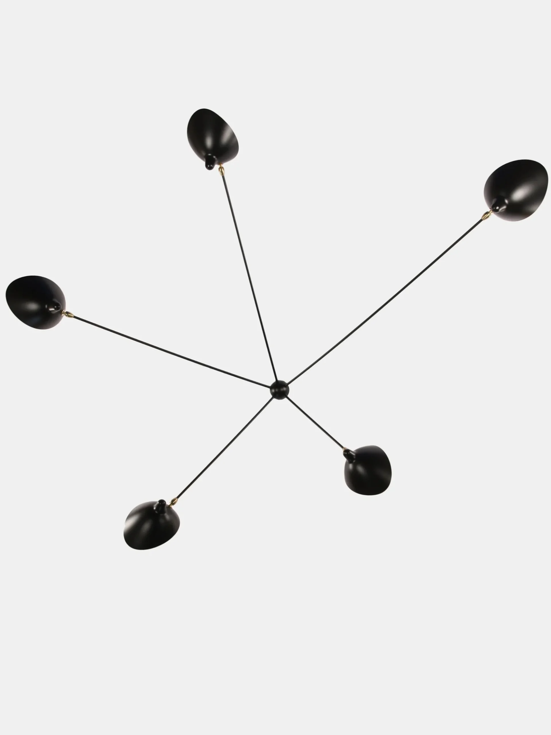 Wall Lamp with Five Fixed Arms