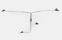 Wall Lamp with Four Rotating Straight Arms
