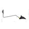 Wall Lamp with One Rotating Curved Arm