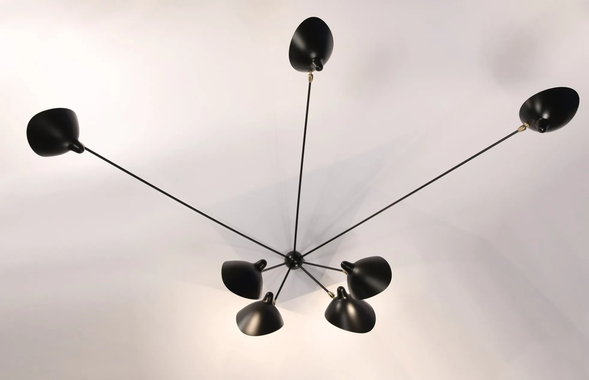 Wall Lamp with Seven Fixed Arms