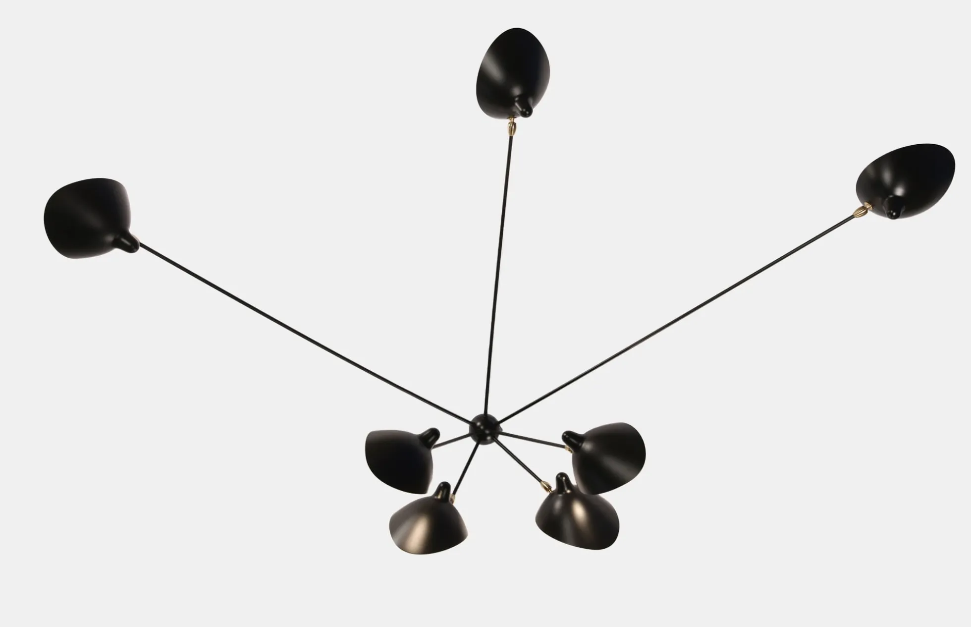 Wall Lamp with Seven Fixed Arms