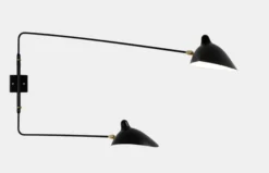 Wall Lamp with Two Rotating Straight Arms