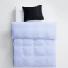 Wall Street Duvet Cover Poplin - Light Blue Mini Stripes