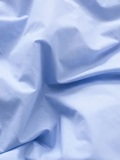 Wall Street Duvet Cover Poplin - Light Blue Mini Stripes