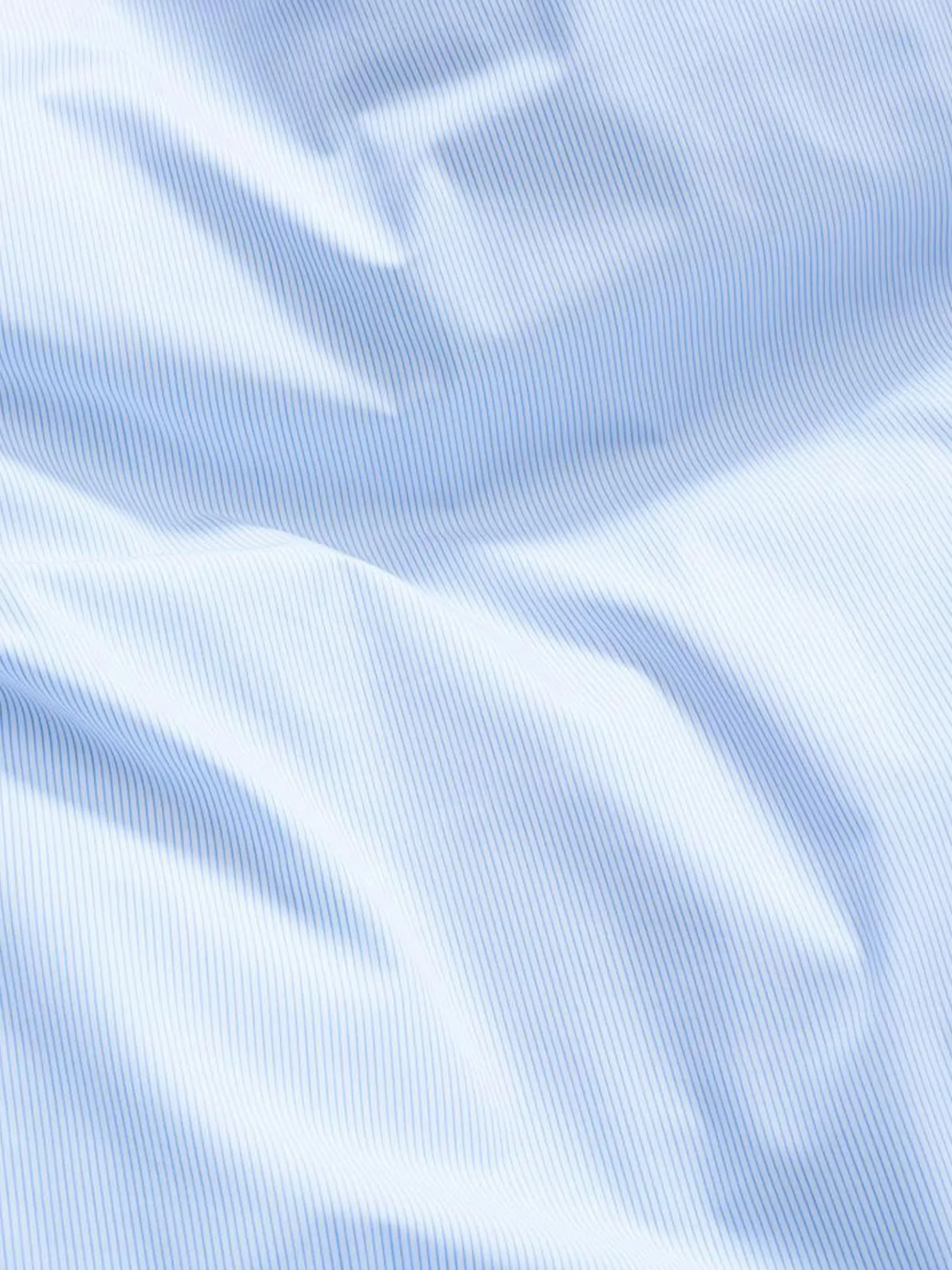 Wall Street Duvet Cover Poplin - Light Blue Stripes