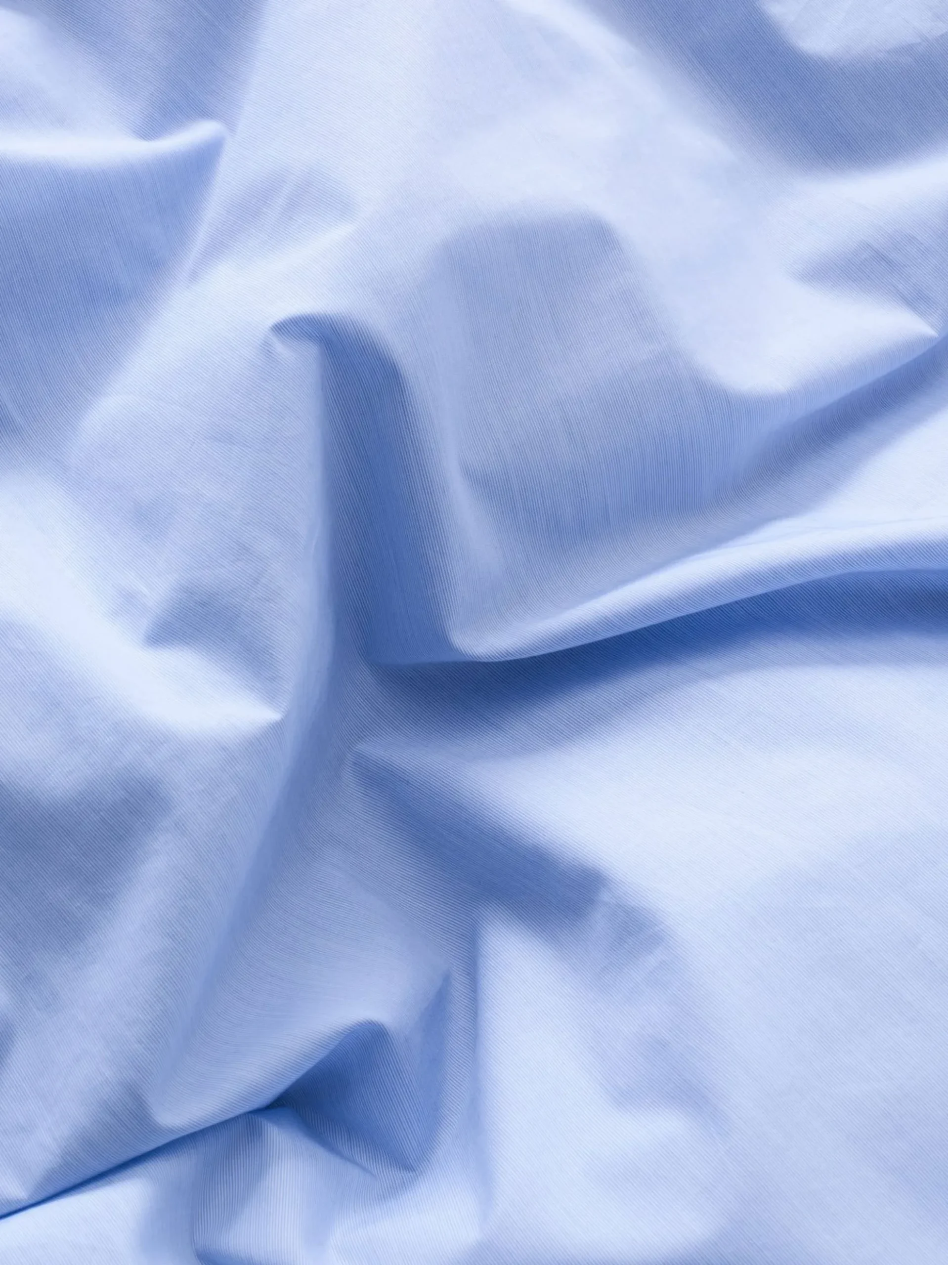 Wall Street Pillow Case Poplin - Light Blue Mini Stripes