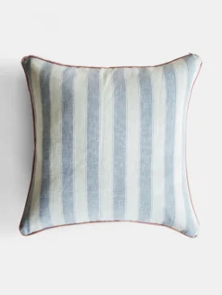 Waltham Stripe Cushion - Blue - 60 x 60 cm