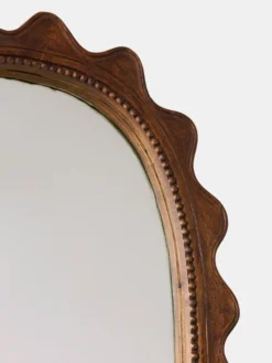 Wooden Ripple Mirror
